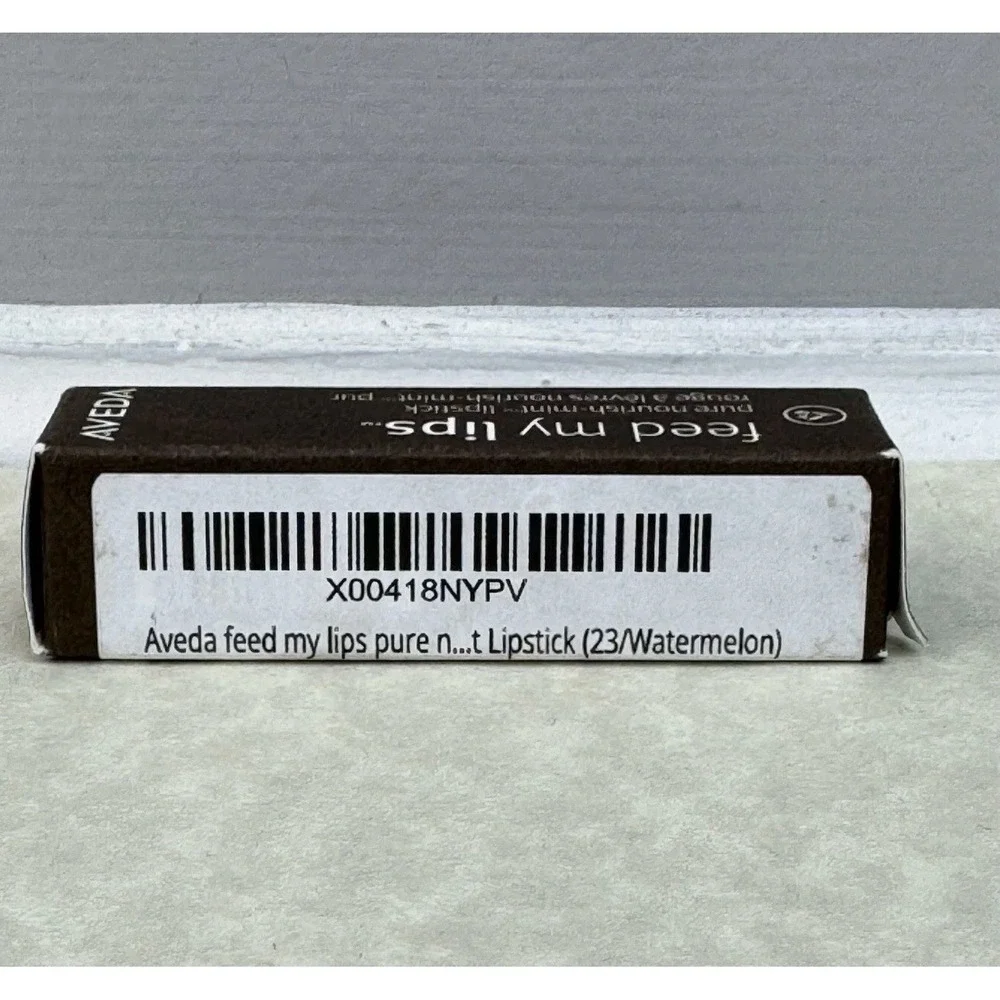 AVEDA Lipstick 23 Watermelon Feed My Lips Pure Nourish-Mint Long-Wearing Satin‎